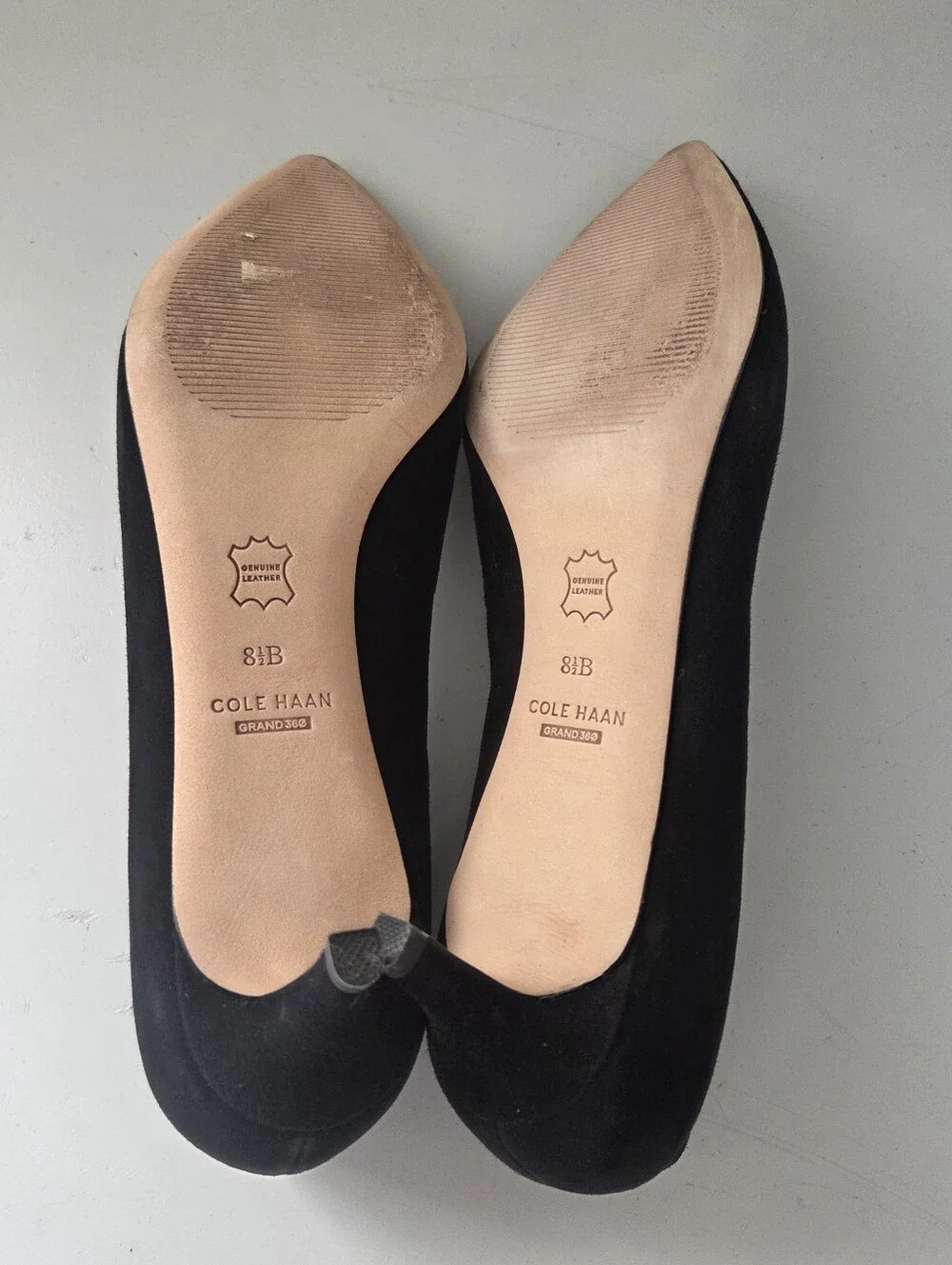 Cole Haan Grandseries Leather Black Pointed Toe Women's Heels Shoes 8.5 Women's